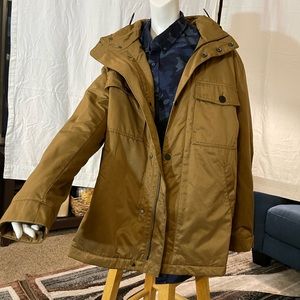 H&M Tan/gold jacket light weight with hood